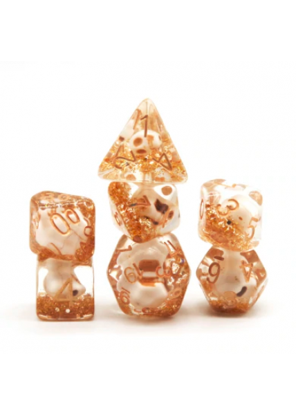 Skull Dice: Gold Glitter